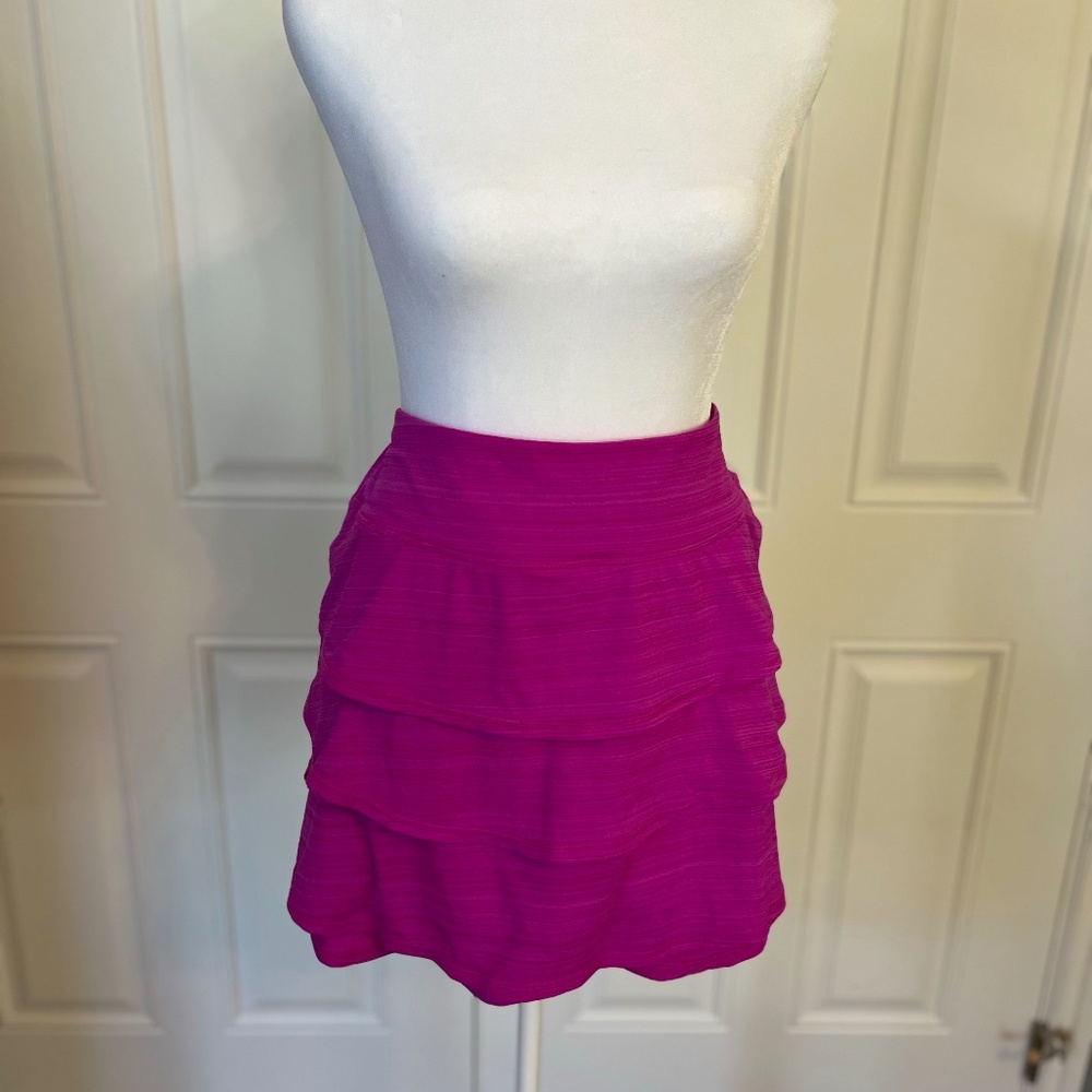 Ideology Skort, Pink, Ruffled, New, XL